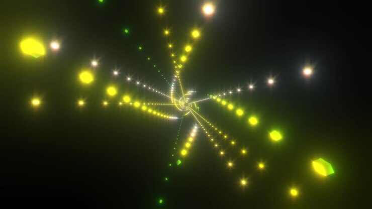 Abstract Glowing Spiral Tunnel