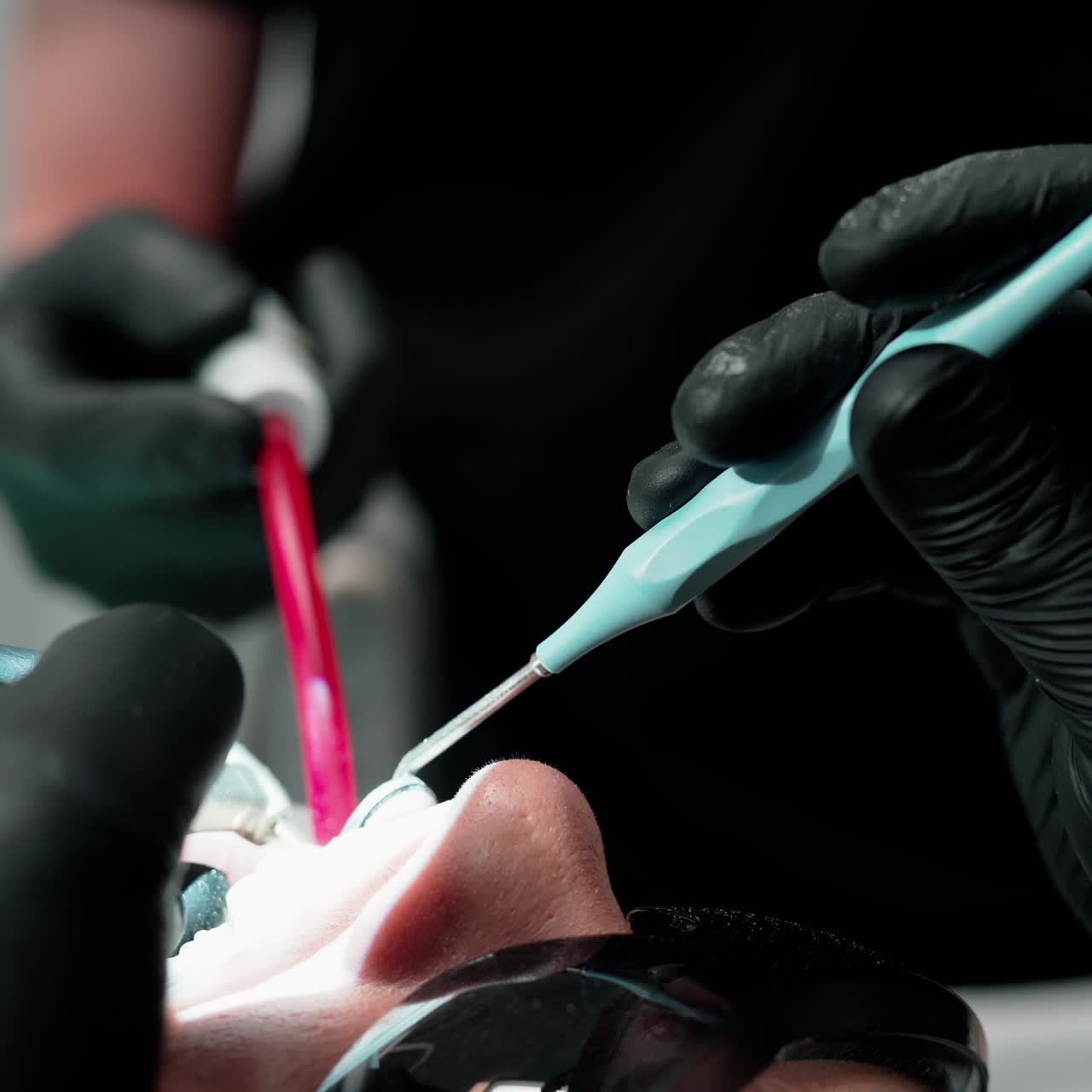 Dentist clinic with patient