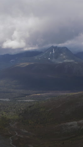 mountainous landscape with autumn colors