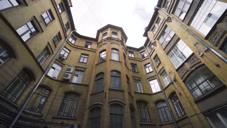 old european courtyard building