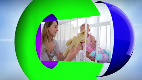 montaje de un planeta que representa a la familia
