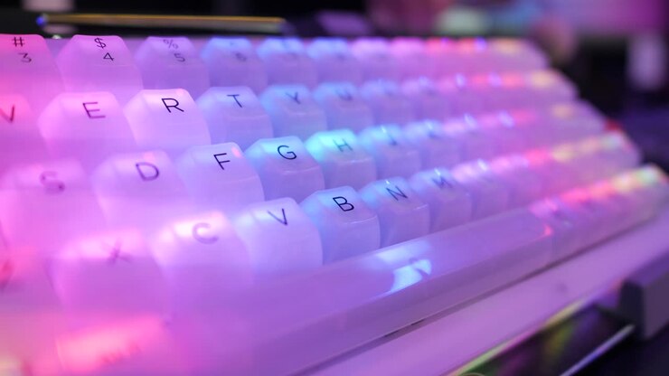RGB-baggrundsbelysning til tastatur på bærbar computer