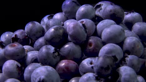 Close Up Rotate Blueberries.