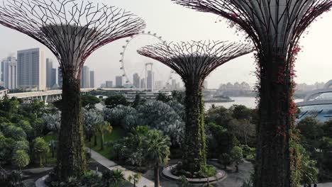 stunning aerial film of downtown singapore