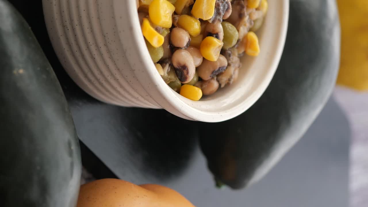 Bean and corn salad