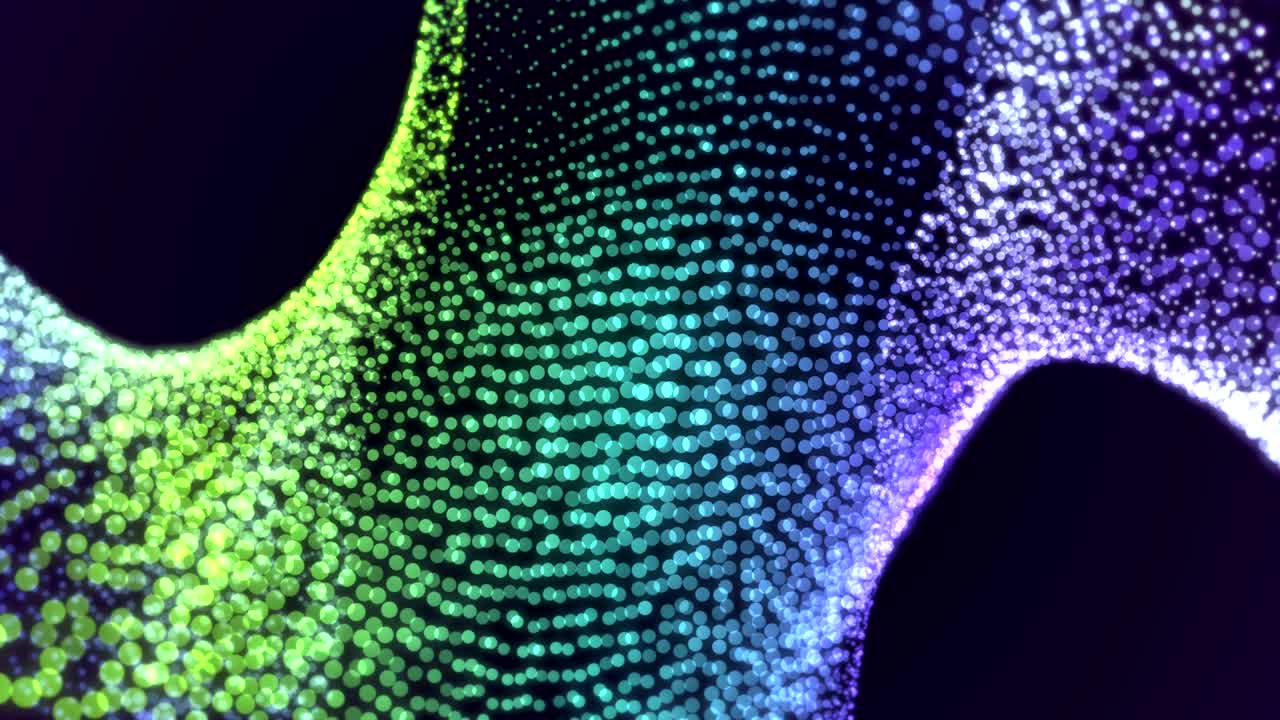 moderno bokeh brillante círculo de animación de fondo abstracto azul verde