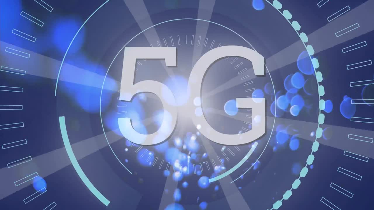 미래의 원과 거품의 한가운데에 5g가 쓰여져 있습니다.