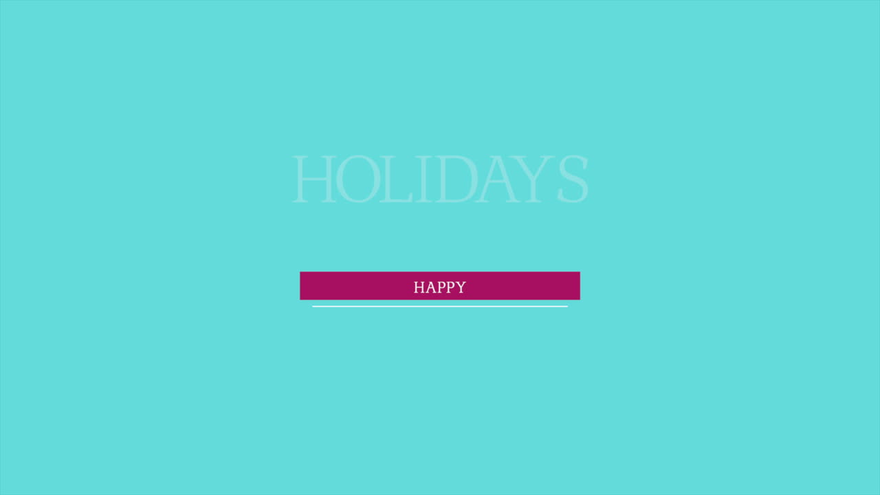 Modern blue background with Happy Holidays text