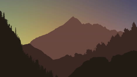 animación de paisajes con fondos cambiantes