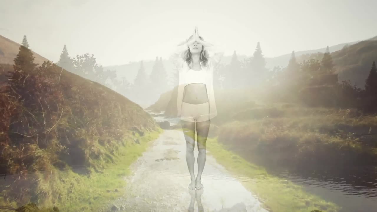 요가를 하는 여자