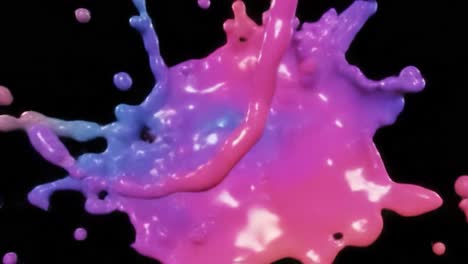 salpicaduras de líquido de colores