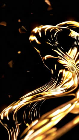 abstract liquid gold