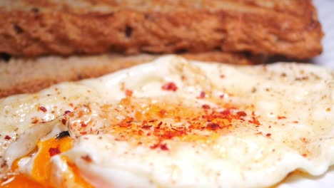 fried egg with toast