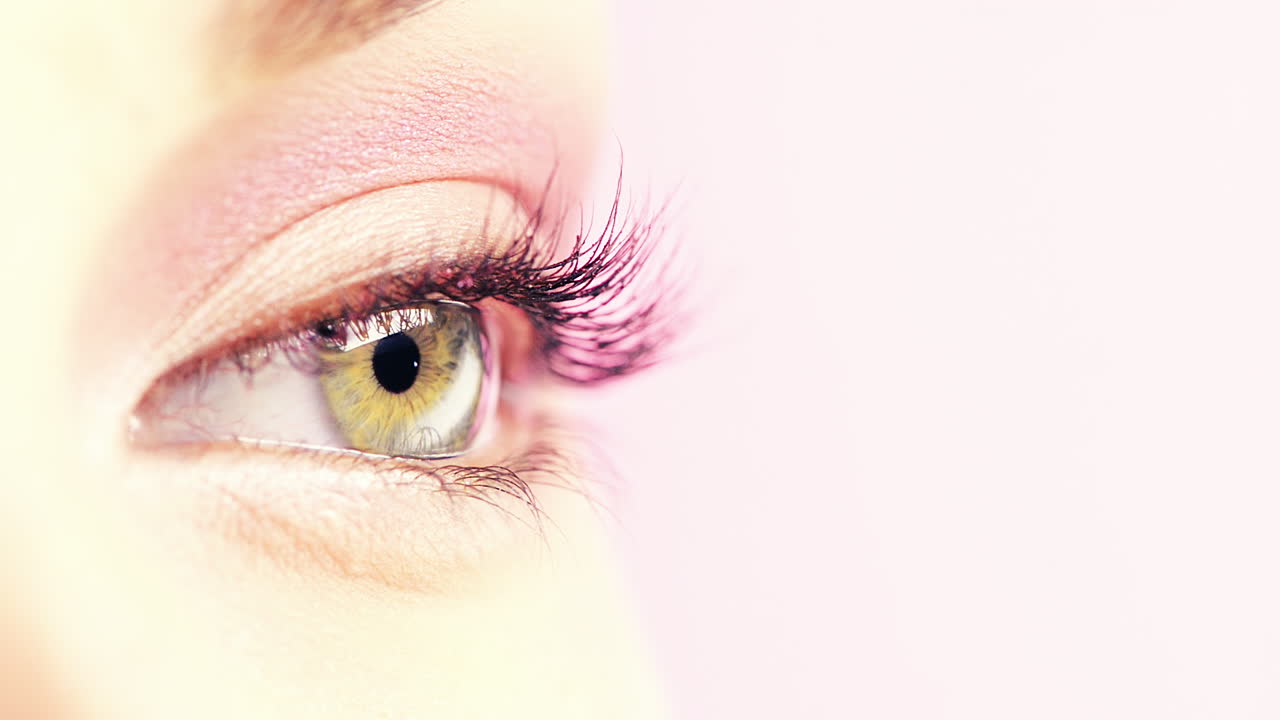 parpadeo de los ojos en macro primer plano