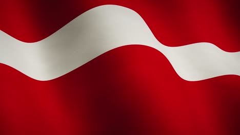 latvia waving flag full screen background - seamless loop video animation