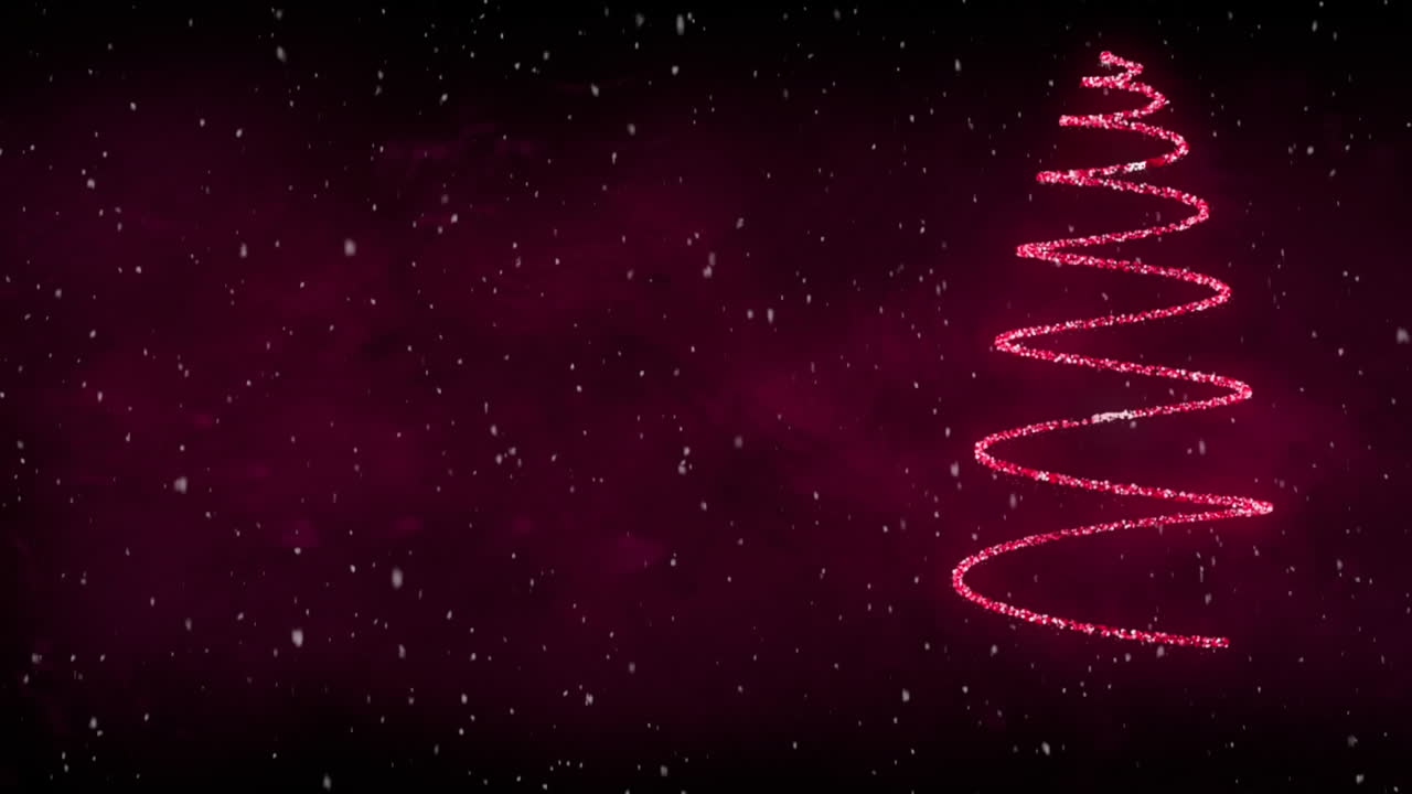 분홍색의 크리스마스 트리