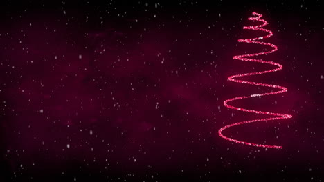 árbol de navidad en rosa