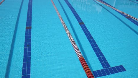 olympic swimming pool background on a bright sunny day