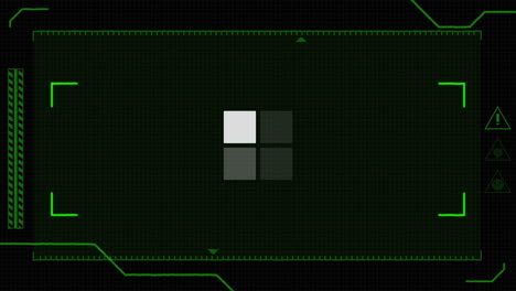 animación del anillo de carga de datos sobre un fondo negro