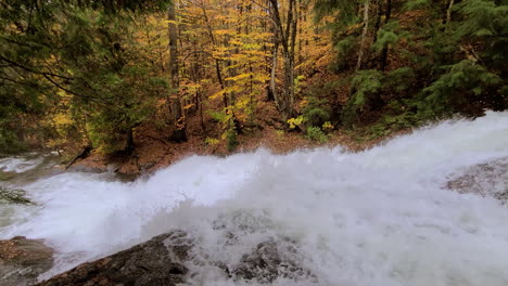 water stream cascading, in a peaceful natural environment
