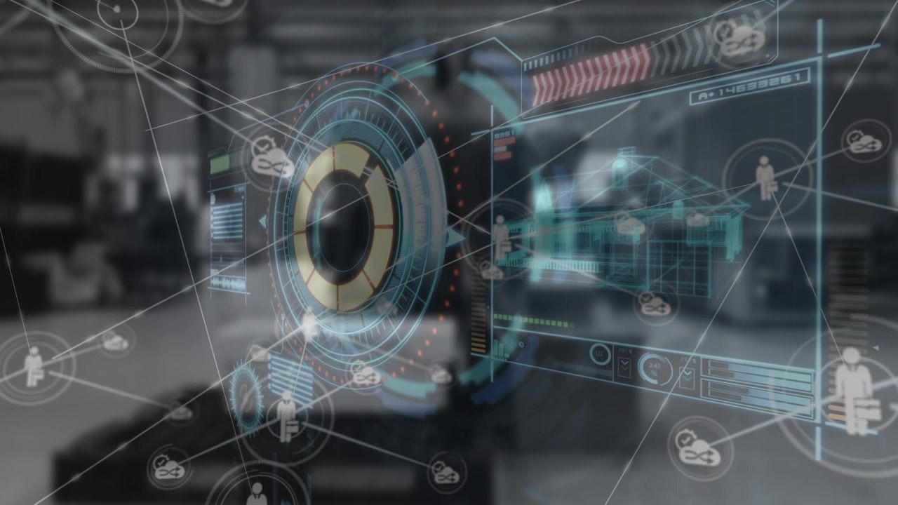 Animation of data processing over warehouse