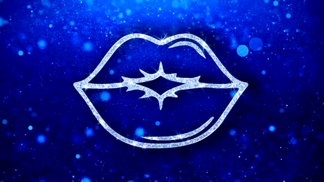 icono del elemento de beso
