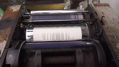 books are being printed through machines