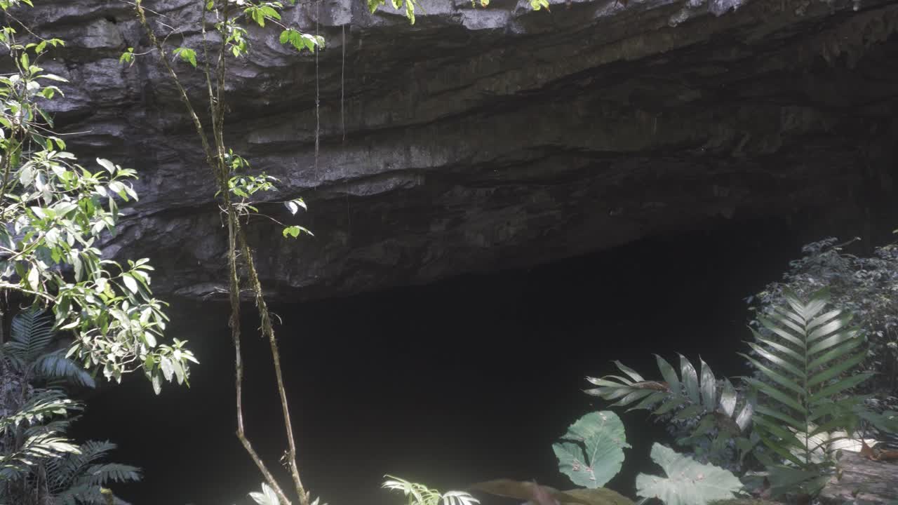 Closeup shot of the Gruta de Totomochapa cave in Mexico