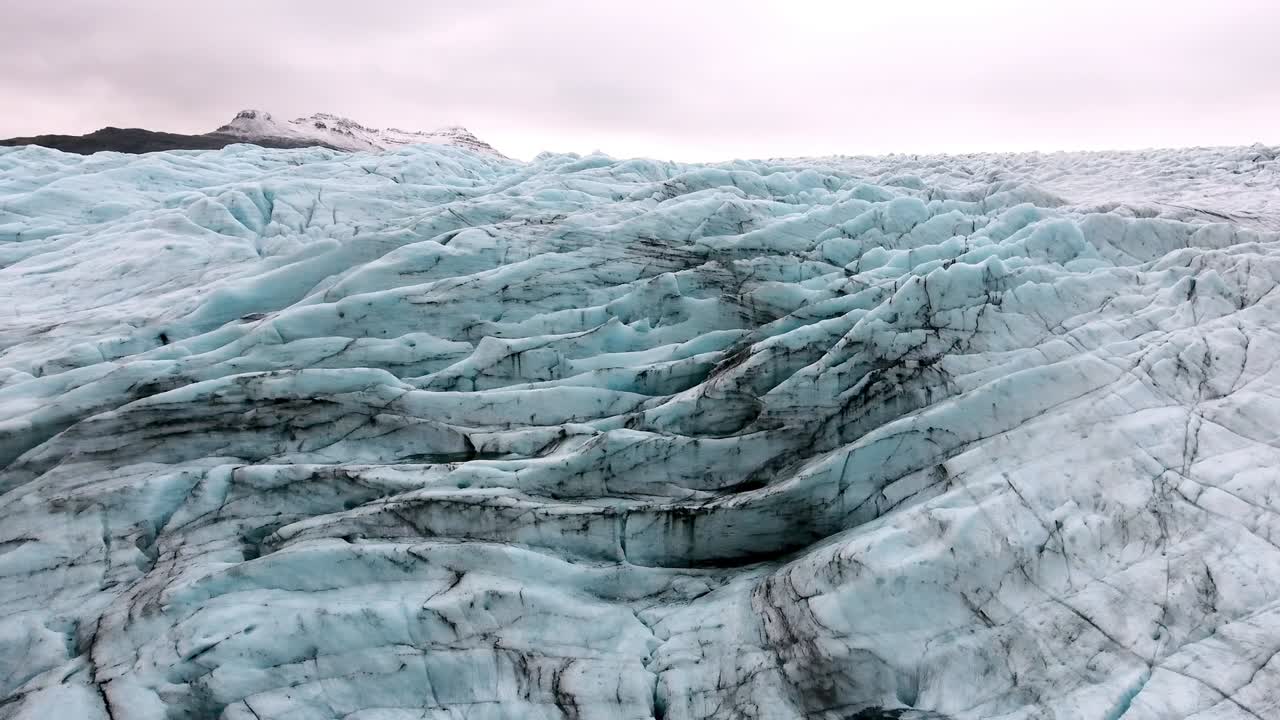 아이슬란드 의 빙하 의 공중 사진