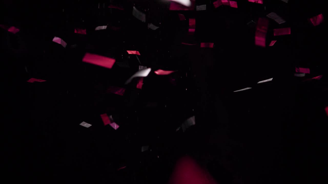 알파 채널을 가진 콘페티 입자