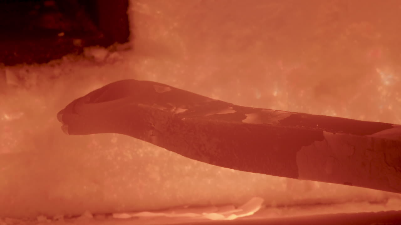 Inside Of Blacksmith Forge Heating Metal