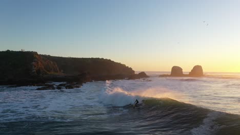 Surf,-Epic-Sunset,-Punta-De-Lobos,-Pichilemu,-Chile