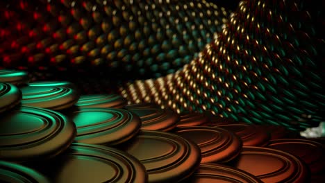 escala de renderización 3d del dragón chino de oro.