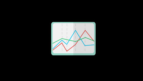 Líneas-Infografía-Gráficos-Gráfico-Animación-Bucle-Gráficos-En-Movimiento-Video-Fondo-Transparente-Con-Canal-Alfa