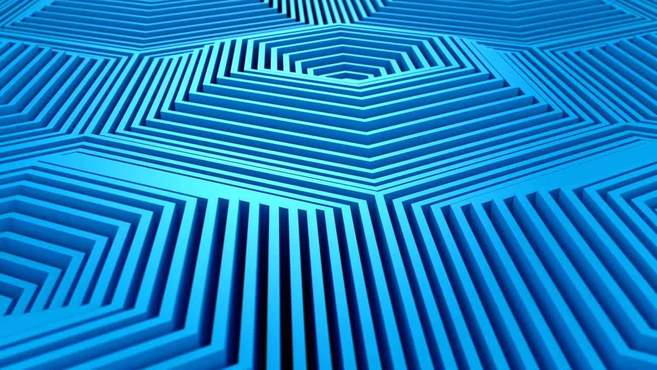 Hexagons Formed A Wave