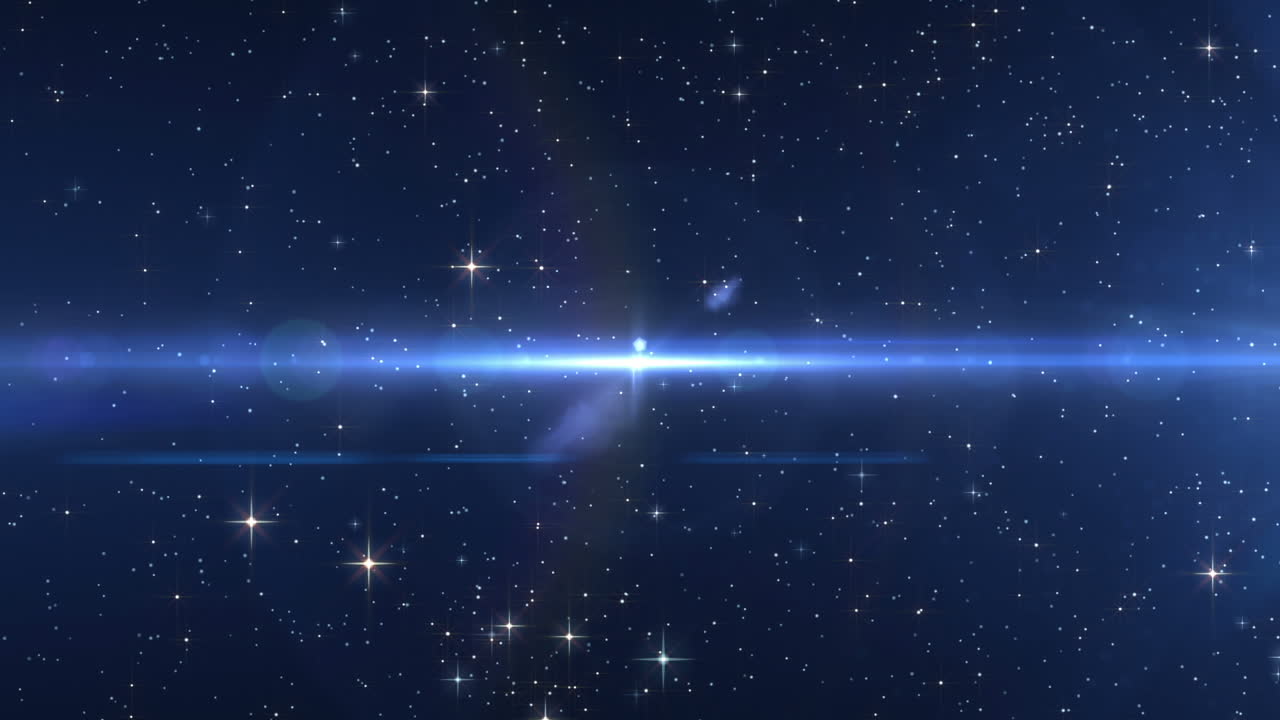 파란색 배경에 떨어지는 별