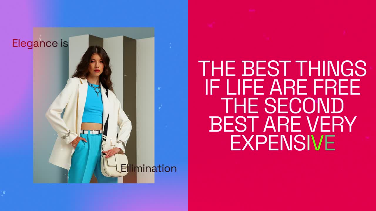 Kampagne for trendy model
