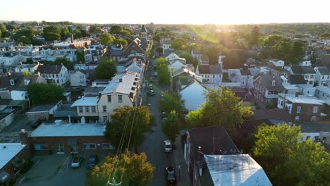 Amerikanische-Stadt-Im-Herbst