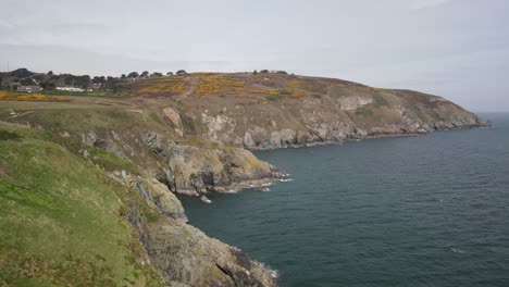 Beach-cliff-Howth-trek-Dublin-Ireland-europe-aerial