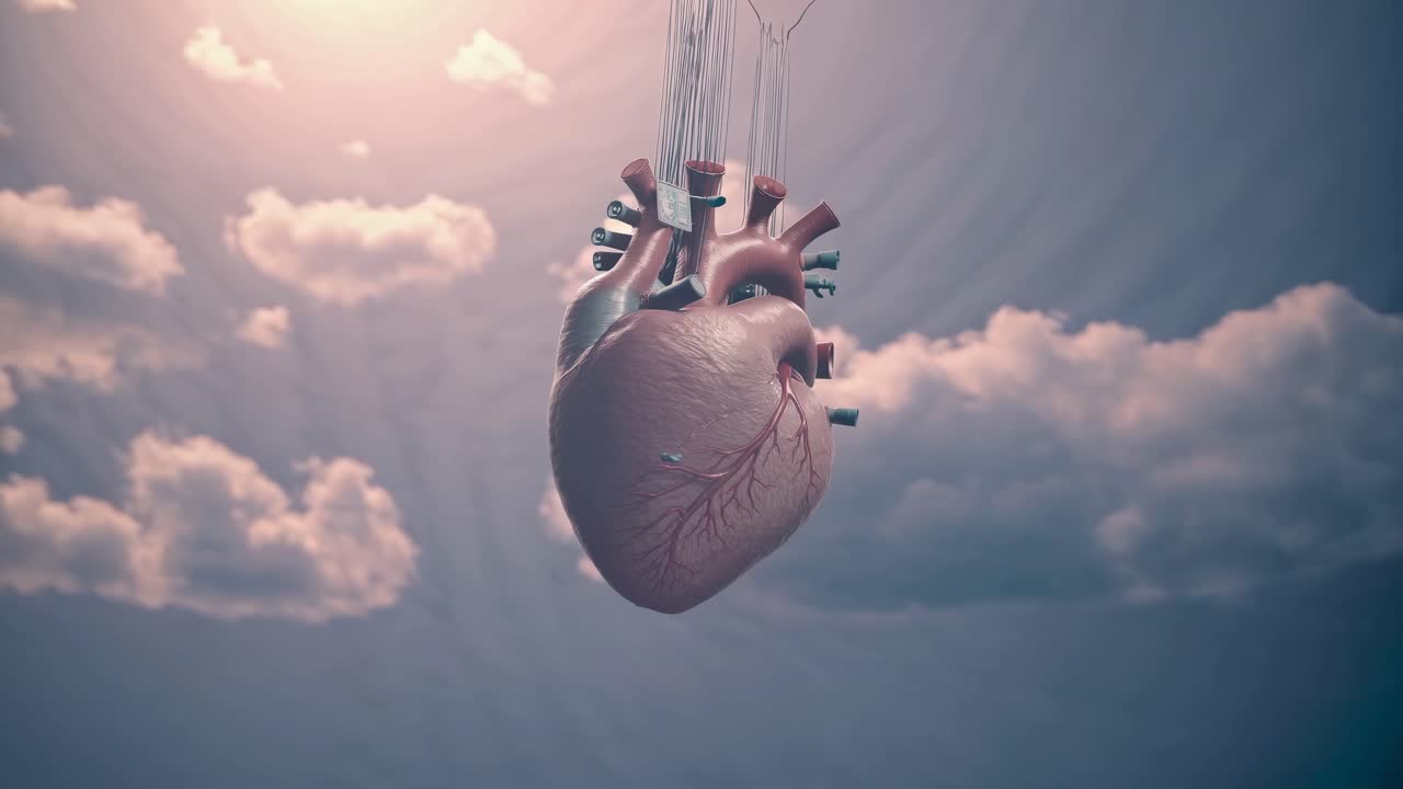 A Futuristic Heart with Embedded Technology