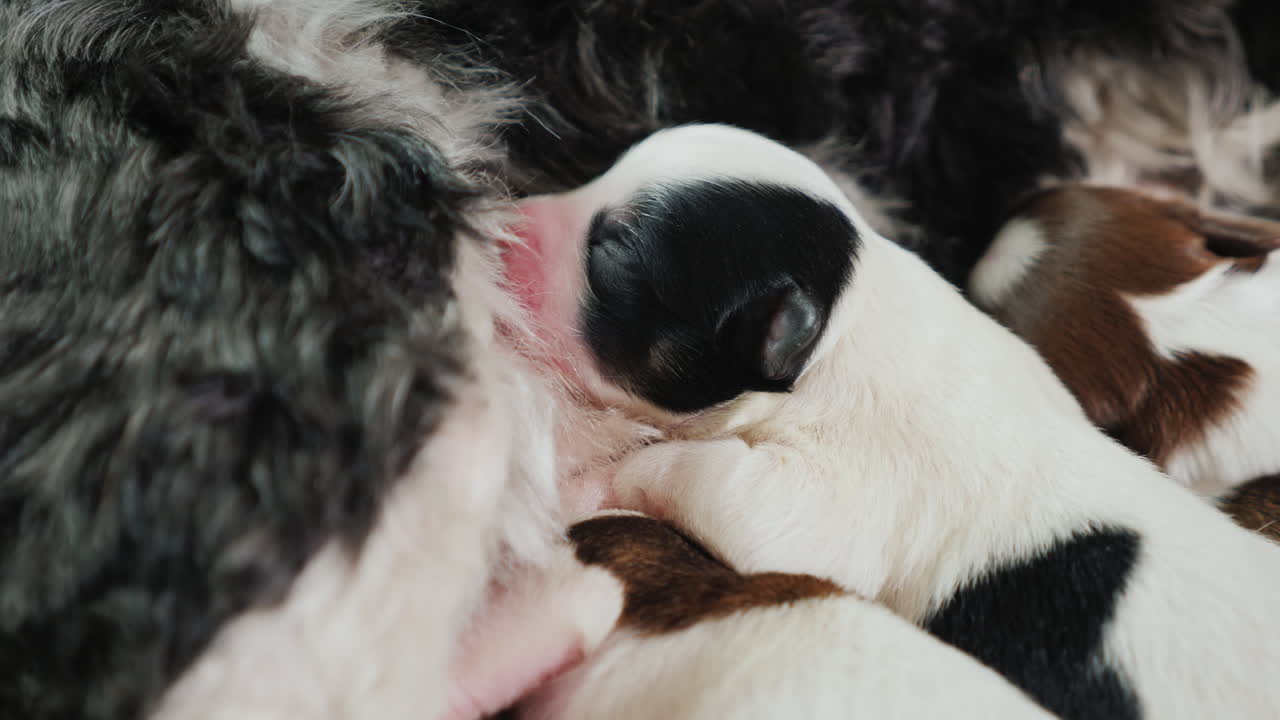 perro con cachorros recién nacidos 04