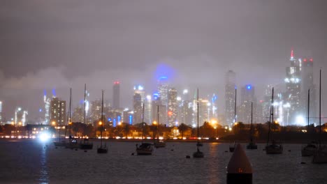 Melbourne-Cbd-Tag-Zu-Nacht-Zeitraffer-Von-St-Kilda-Pier---Beach