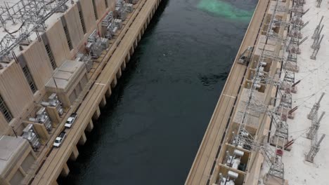 Aerial-view-of-the-Hoover-Dam-power-houses-and-the-Colorado-River