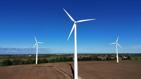 wind turbines in northeast wisconsin turn in the wind producing electricity