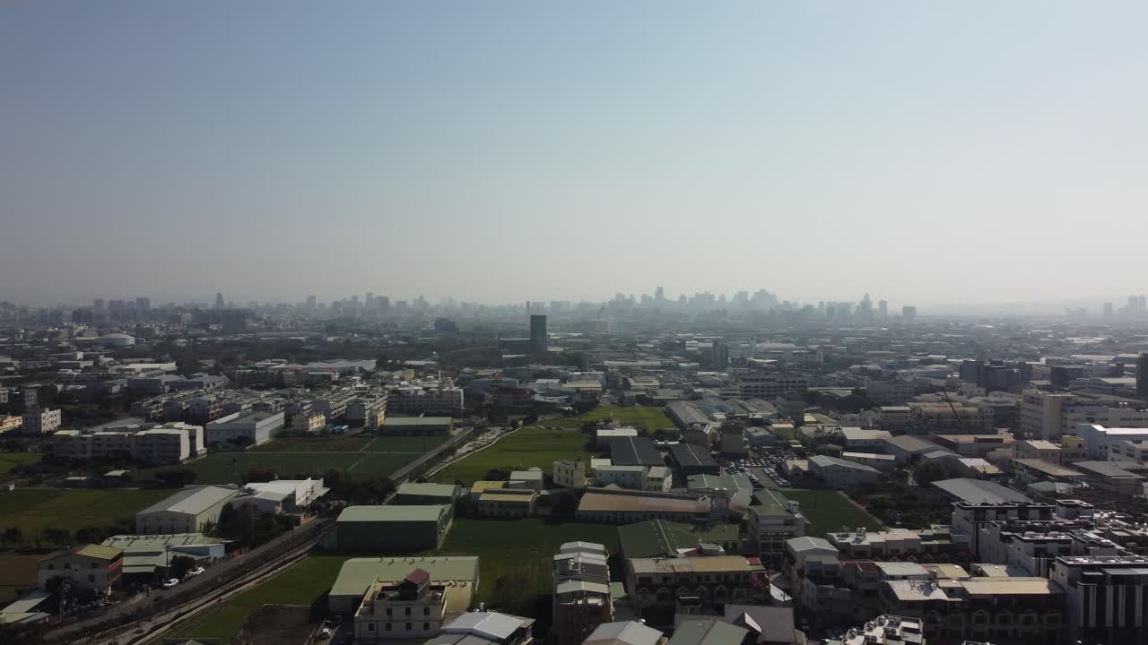 la vista aerea de taichung