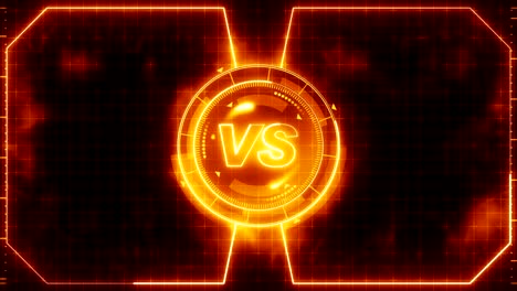 futuristische sport spel loop animatie. versus vechten achtergrond. radar neon digitaal scherm. versus spel controle interface element. gevecht vechten sportwedstrijd.