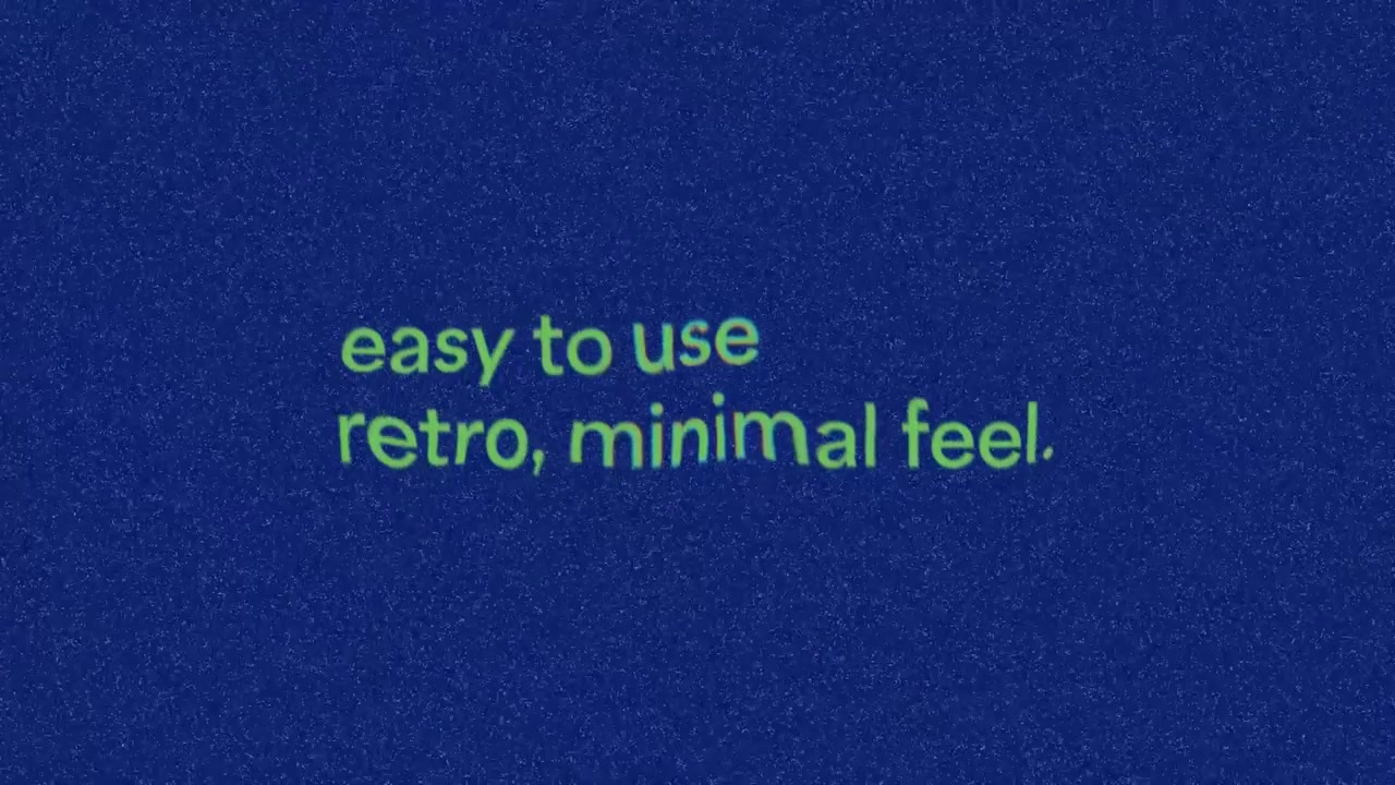 Animated Kinetic Typography with Retro Grain and Warp Effects