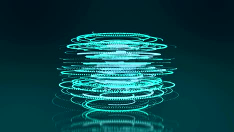 líneas 3d en el video de rotación de tornado de remolino dinámico