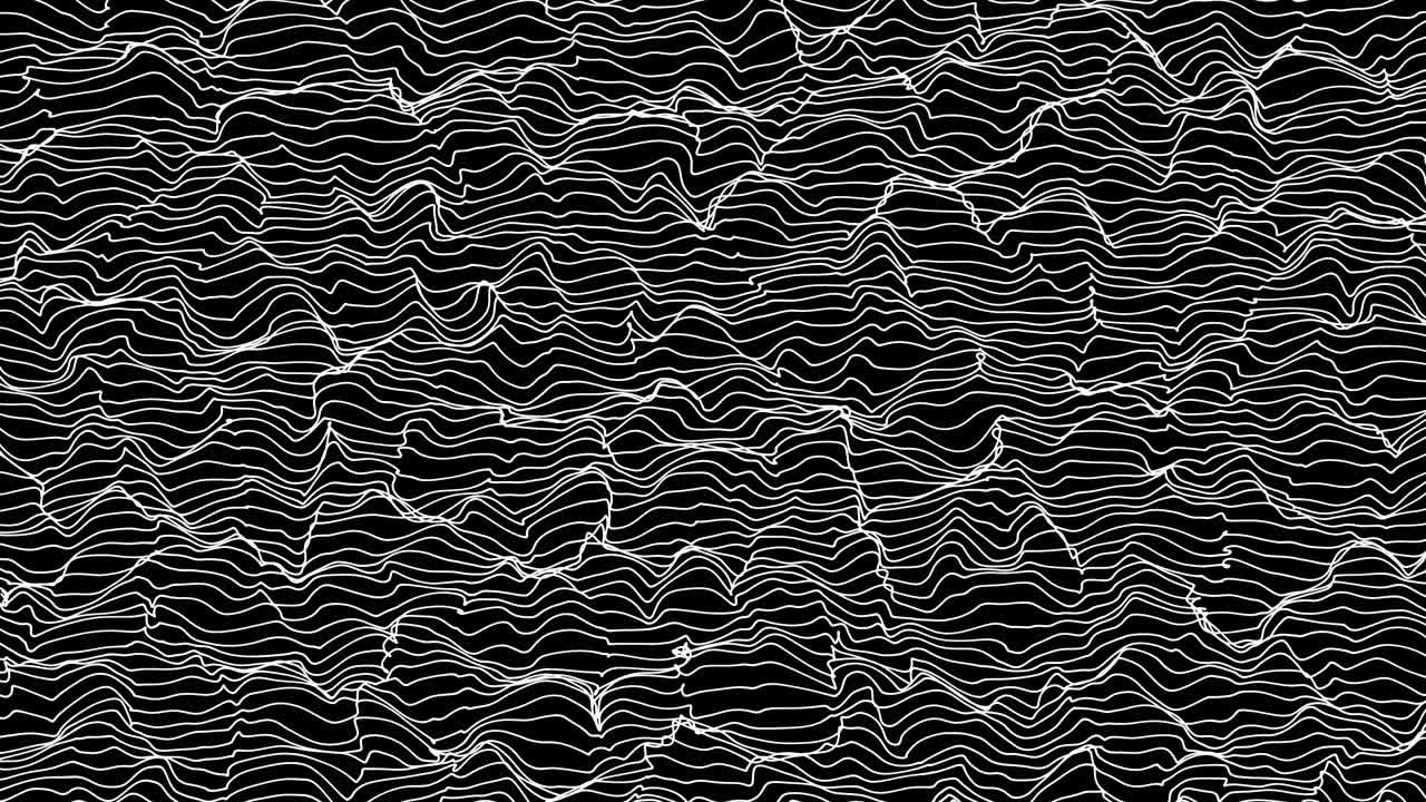 Abstract black and white motion looping background