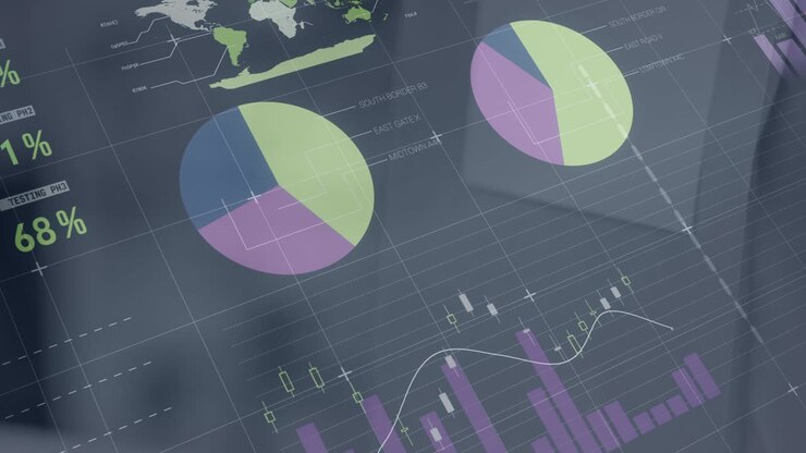 Animation of statistics and data processing